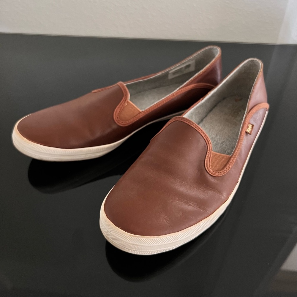 KEDS Leather Slip-on Sneakers $16